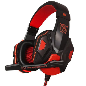 3.5mm Wired Gaming Headphones With Microphone 120° Adjustable PC Bass Stereo Gamer Headset