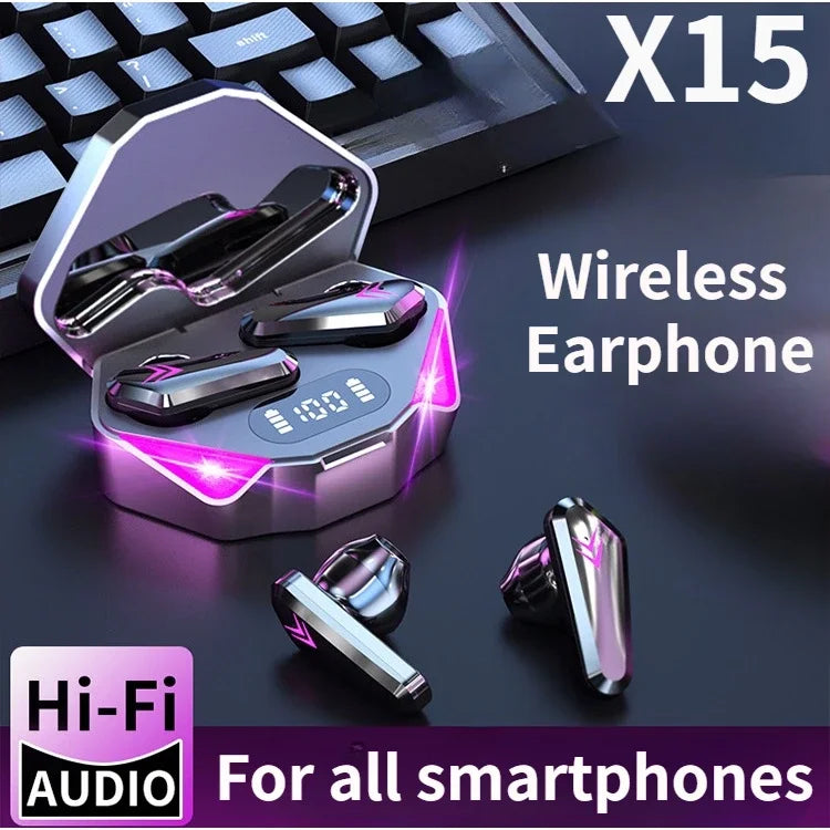 2025 NEW TWS Earphones Bluetooth Wireless Gamer Headphones